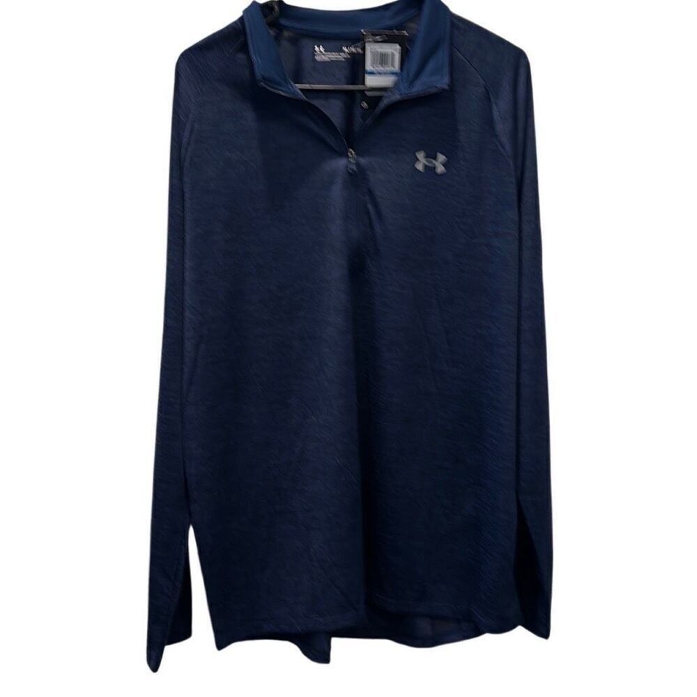 Under Armour Quarter Zip - new XL - blue - polyester- lightweight